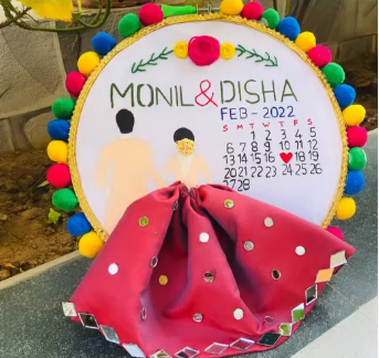 Real couple hoop — Monil and Disha, February 2022